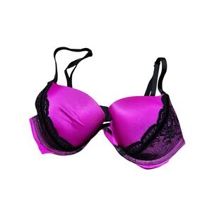 Victoria's Secret Women's Very Sexy Push‎ Up Bra 32 C Purple And Black